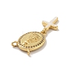 Brass Charms KK-B059-52G-C-3