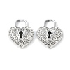 Alloy Crystal Rhinestone Pendants PALLOY-E775-17P-1