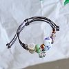 Ceramic Beads Braided Bead Bracelets FS-WG18053-07-1