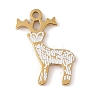 Christmas Theme Ion Plating(IP) 304 Stainless Steel Enamel Pendants STAS-Z083-09G-02-1