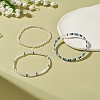3Pcs 3 Style Glass Seed Rectangle Tile Stretch Bracelets Set BJEW-JB09038-6