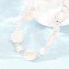 Natural Lava Rock Coin Beaded Necklaces GG-CBA922D-06B-3
