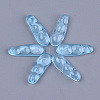 Transparent Spray Painted Glass Pendants GLAA-S183-18C-1