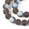 Frosted Transparent Glass Beads Strands LS-GLAA-T032-T10mm-MBB02-3