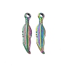 304 Stainless Steel Pendants STAS-E446-08M-1
