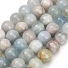 Natural Aquamarine Beads Strands GG-CBA1CAF-A02-12mm-2