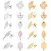 20Pcs 10 Style 304 Stainless Steel Stud Earring Findings STAS-DC0001-38-1