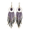 Halloween Glass Seed Tassel Earrings for Women EJEW-MZ00798-02-3