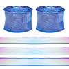 2 Rolls Polyester Mesh Ribbons SRIB-TA0003-42A-1