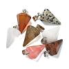 Natural & Synthetic Mixed Gemstone Pendants G-B127-13P-1