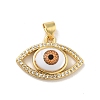 Brass Micro Pave Cubic Zirconia Pendants KK-B059-40G-B-1