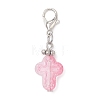 9Pcs Glass Pendant Decorations HJEW-JM03929-02-4