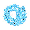 Handmade Evil Eye Lampwork Beads Strands LAMP-N029-008C-2