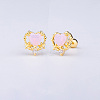 Brass Pave Pink Cubic Zirconia Cartilage Earrings FS-WGEDAE7-10-1
