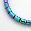 Electroplate Non-magnetic Synthetic Hematite Beads Strands G-J210A-03-1