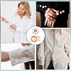 Alloy Rhinestone Cufflinks FIND-WH0111-881-5