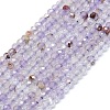 Natural Purple Lodolite Quartz Beads Strands G-G106-A29-01-1