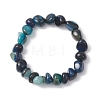 4Pcs Dyed Natural Dragon Veins Agate Beaded Stretch Bracelets for Women BJEW-JB13047-3