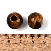 Natural Tiger Eye European Beads G-Q602-09B-10-3