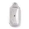 Brass Micro Pave Cubic Zirconia Charms ZIRC-I054-12P-06-3