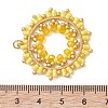 Seed Beads & Glass Beaded Pendants PALLOY-MZ01295-01-4
