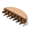 Natural Tiger Eye Scalp Massager AJEW-G058-01B-2