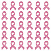 30Pcs Breast Cancer Awareness Ribbon Rhinestone Appliques PATC-FG0001-48-1