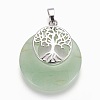 Natural Green Aventurine Pendants G-F573-C17-2