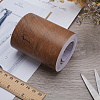 Gorgecraft 1 Roll PVC Imitation Wood Grain Adhesive Tape DIY-GF0008-40B-4
