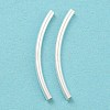 925 Sterling Silver Tube Beads STER-Q191-08S-2