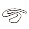 304 Stainless Steel Box Chain Necklaces NJEW-K378-17B-AS-2