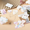Fashewelry 210Pcs Marble Pattern Paper Hair Ties & Earring Display Card Sets CDIS-FW0001-03-16