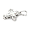 Brass Pave Natural White Shell Pendants KK-S522-01E-P-2