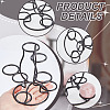 7-Slot Iron Easter Egg Display Stands ODIS-WH0058-21A-EB-5