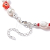 Natural Pearl Beaded Necklace NJEW-TA00018-04-6