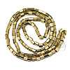 Electroplate Non-magnetic Synthetic Hematite Beads Strands G-S352-36A-01-2