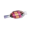 Transparent Printed Acrylic Pendants OACR-E042-01C-2