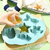 2Pcs 2 Colors Ocean Themed Baking Silicone Molds ST-CJ0043-086-5