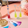 27Pcs 9 Colors Polyester Tassel Big Pendants FIND-SW0001-14-16