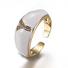 Brass Micro Pave Clear Cubic Zirconia Cuff Rings RJEW-H538-03G-Y-3