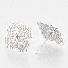 Brass Stud Earrings KK-S345-276P-2