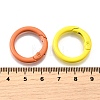 Spray Painted Alloy Spring Gate Rings PALLOY-A022-01B-3