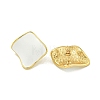 PVD Vacuum Plating 304 Stainless Steel & Enamel Stud Earrings for Women EJEW-G401-02G-01-1