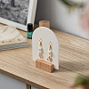 4 Bags Arch Shaped Acrylic Couple Earring Display Stands EDIS-SC0001-15A-6