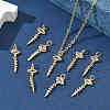 SHEGRACE Brass Clear Cubic Zirconia Pendants XGRQ3K288-540G-5