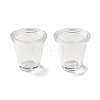 Transparent Plastic Cup AJEW-XCP0002-42-1