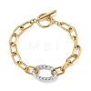 Two Tone 304 Stainless Steel Link Bracelets BJEW-P396-01E-A-4