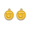 Golden Plated Alloy Enamel Charms LS-ENAM-Q437-13U-1