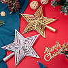 2Pcs 2 Colors Plastic Star Tree Top Decoration KY-TA0001-69-5