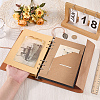 Rectangle Imitation Leather with Alloy Scrapbook DIY Binder Photo Album AJEW-WH20006-475C-3